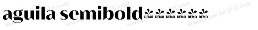 aguila semibold字体转换